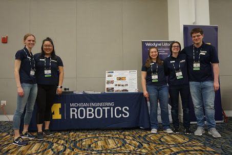 Michigan robotics table at the FIRST Championship